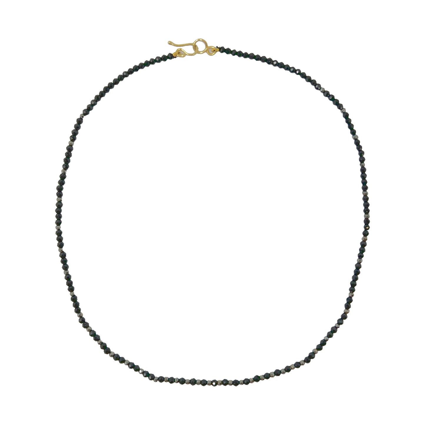 Lena Skadegard Black Spinel on Cord Necklace