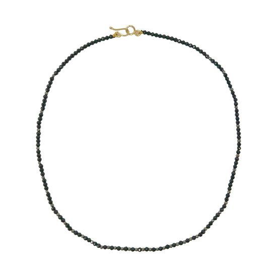 Lena Skadegard Black Spinel on Cord Necklace