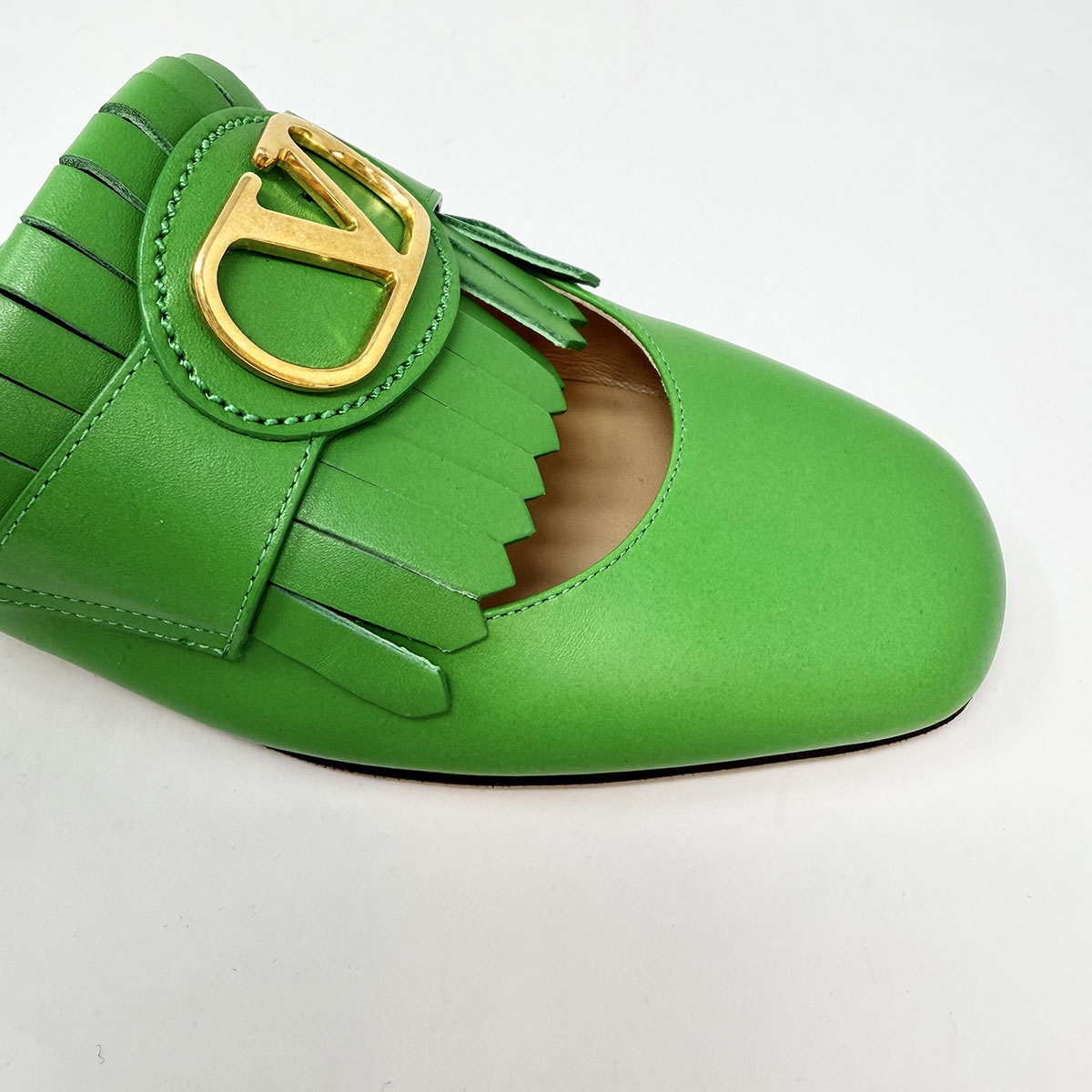 Valentino Garavani Vlogo Kiltie Loafer Mules