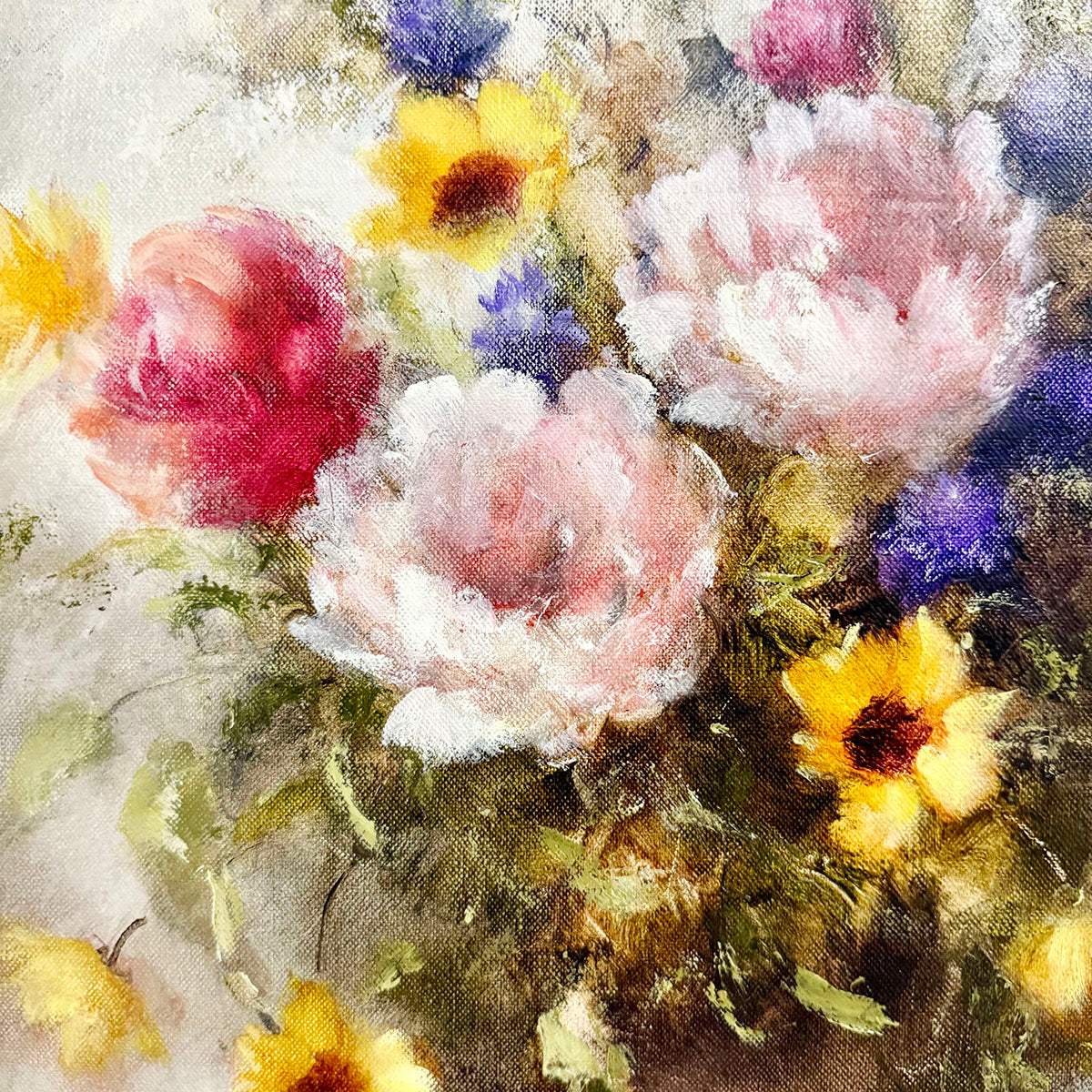 "Still Life with Flowers" Signed