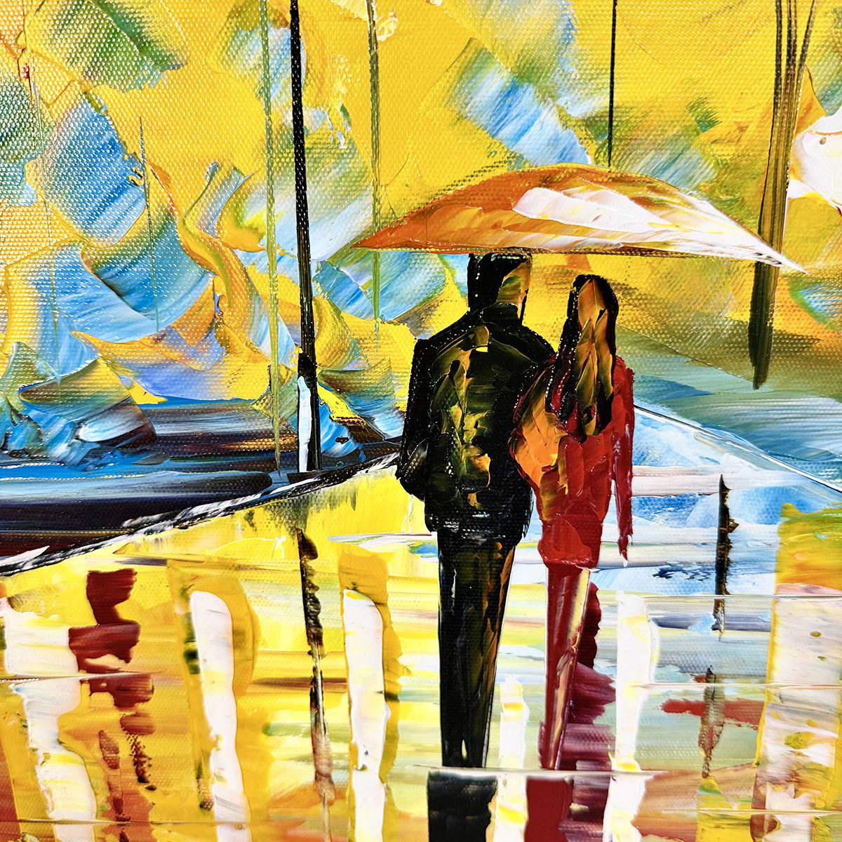 "Rain's Rustle in the Park" Signed on Reverse (COA)