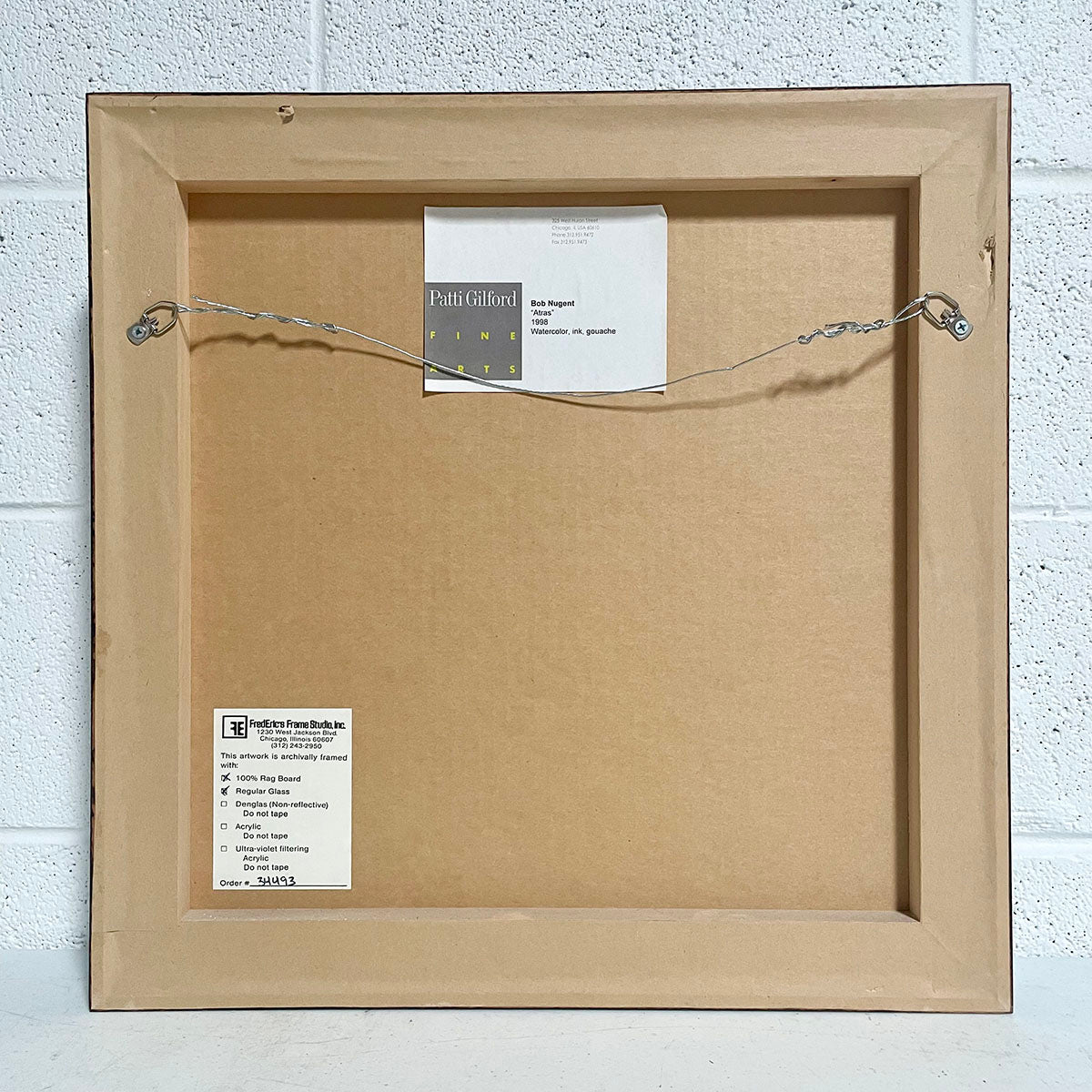 "Atras 2" Signed, Numbered and Dated 1998