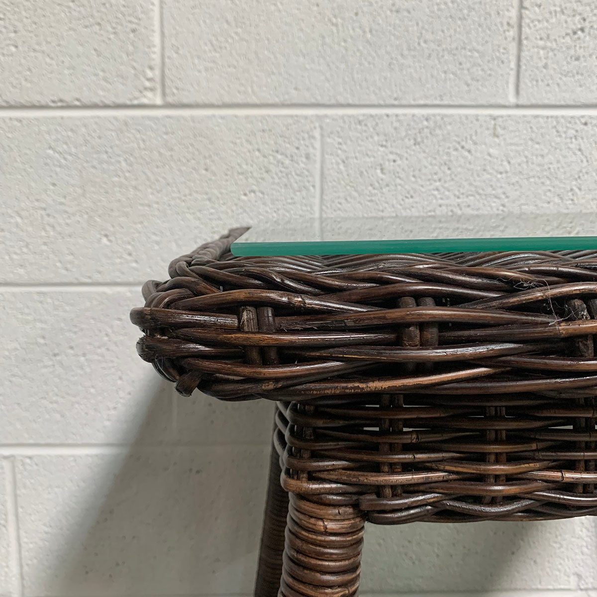Pair of  Wicker Side Tables