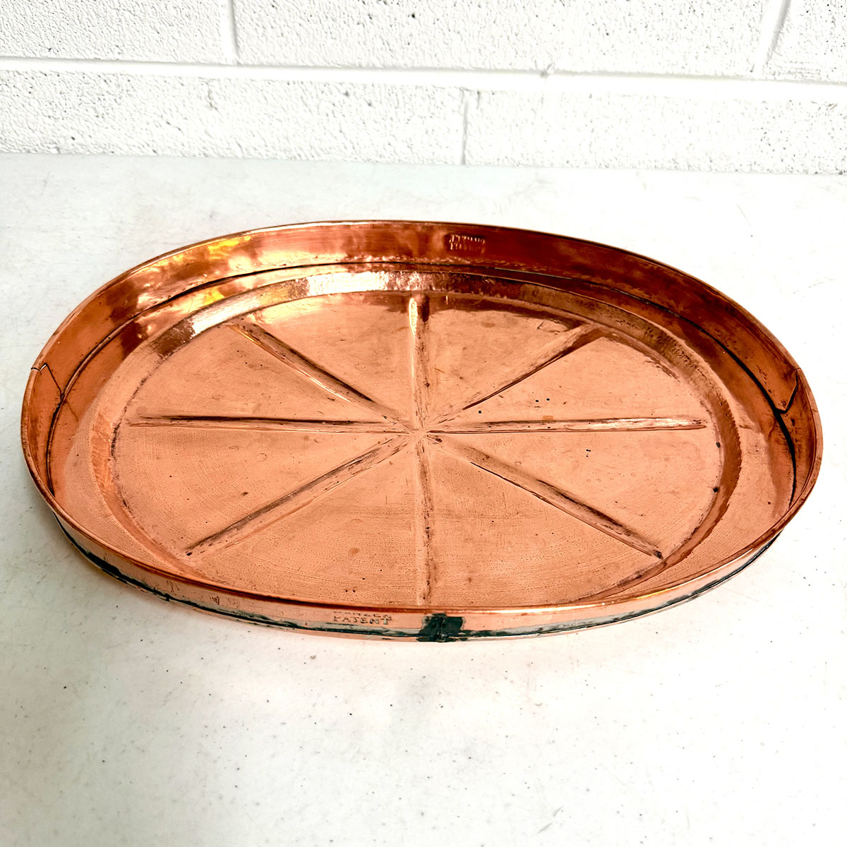 Copper Meat Tray with Stand
