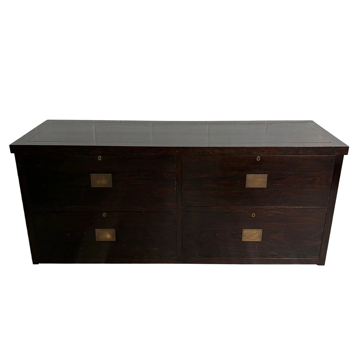 Wood 4-Drawer Credenza