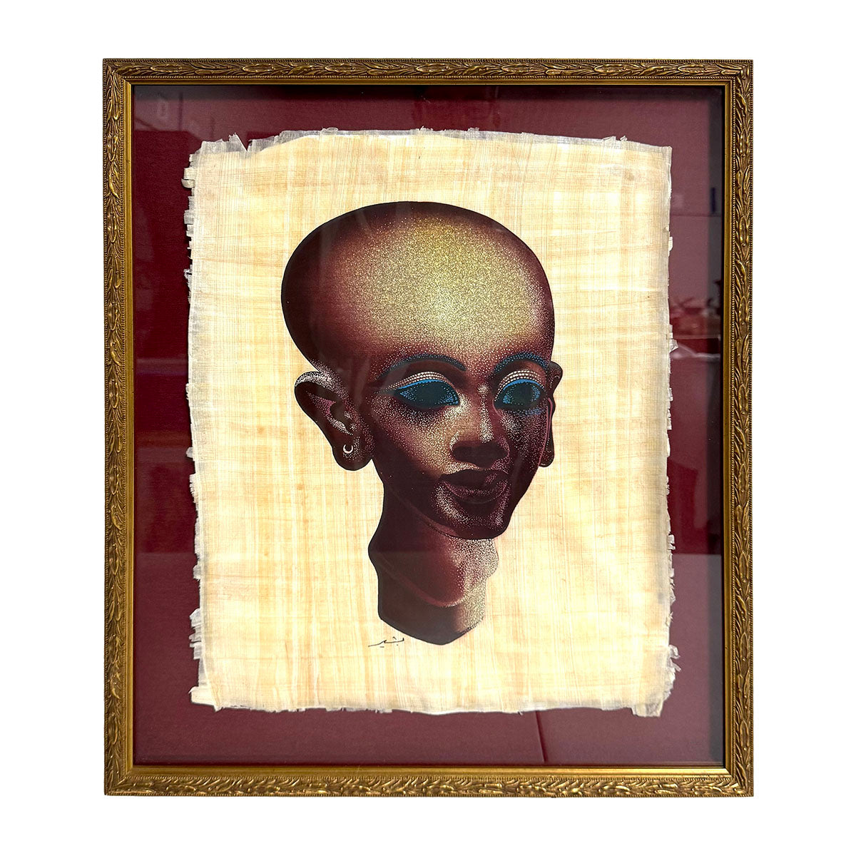 "Maret Aton Daughter of Neretiti"  Painting on Papyrus