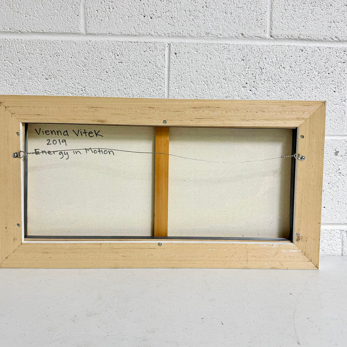 "Energy in Motion" Signed and Dated 2019 on Reverse