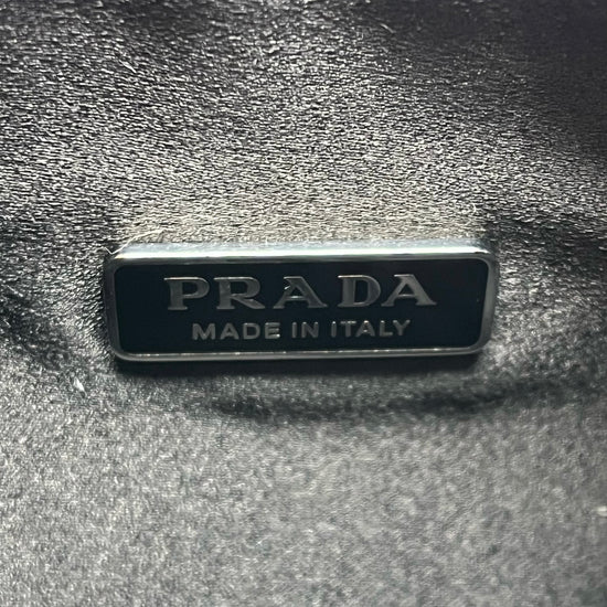 Prada Re-Edition Black and Crystal Accent Hobo