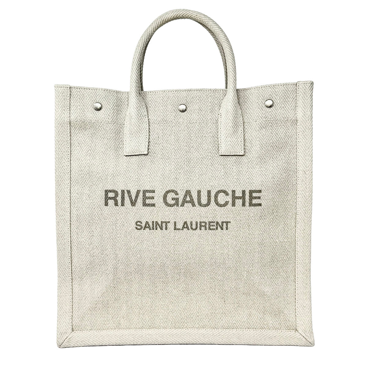 Saint Laurent "Rive Gauche" Canvas Vertical Tote