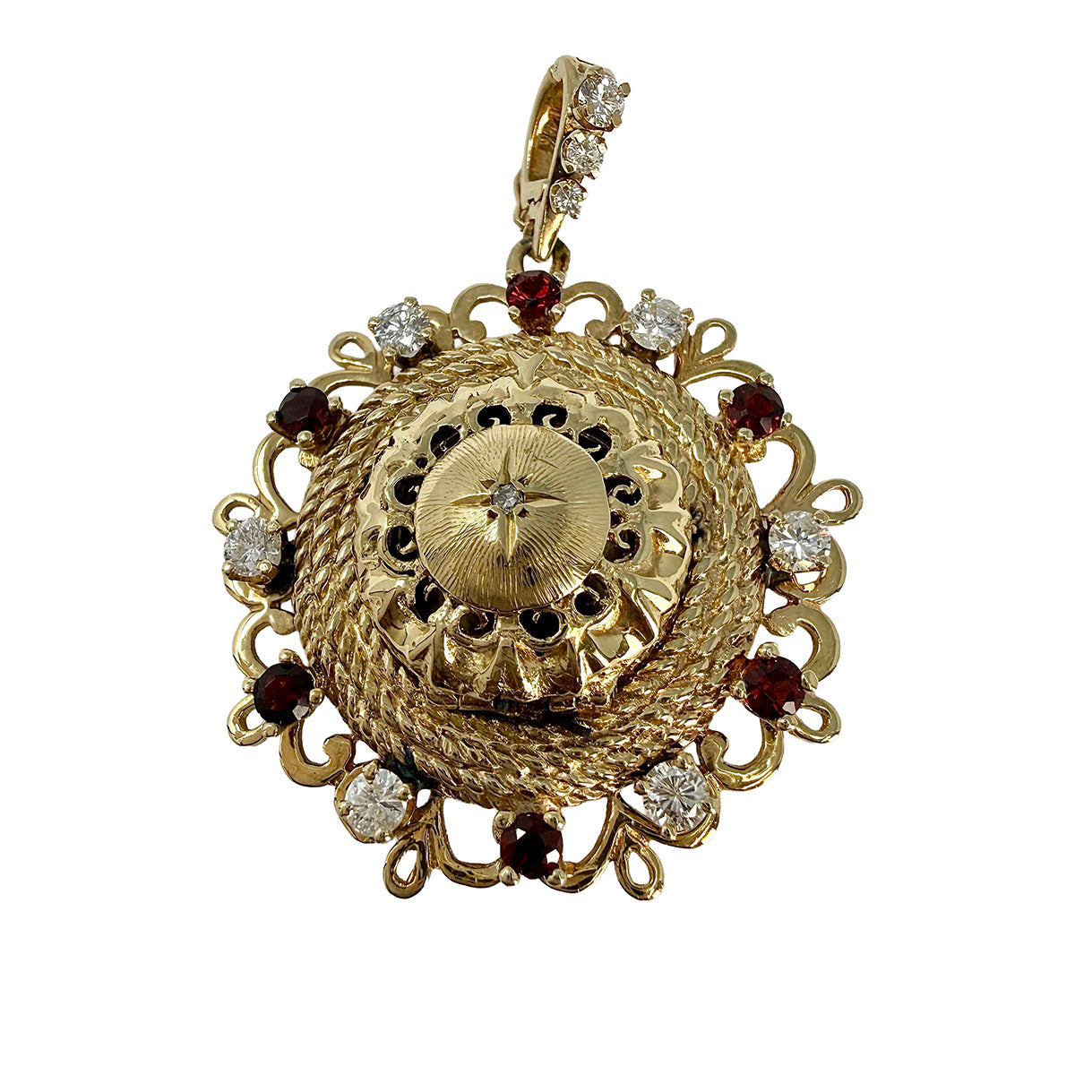 Diamond and Ruby Pendant