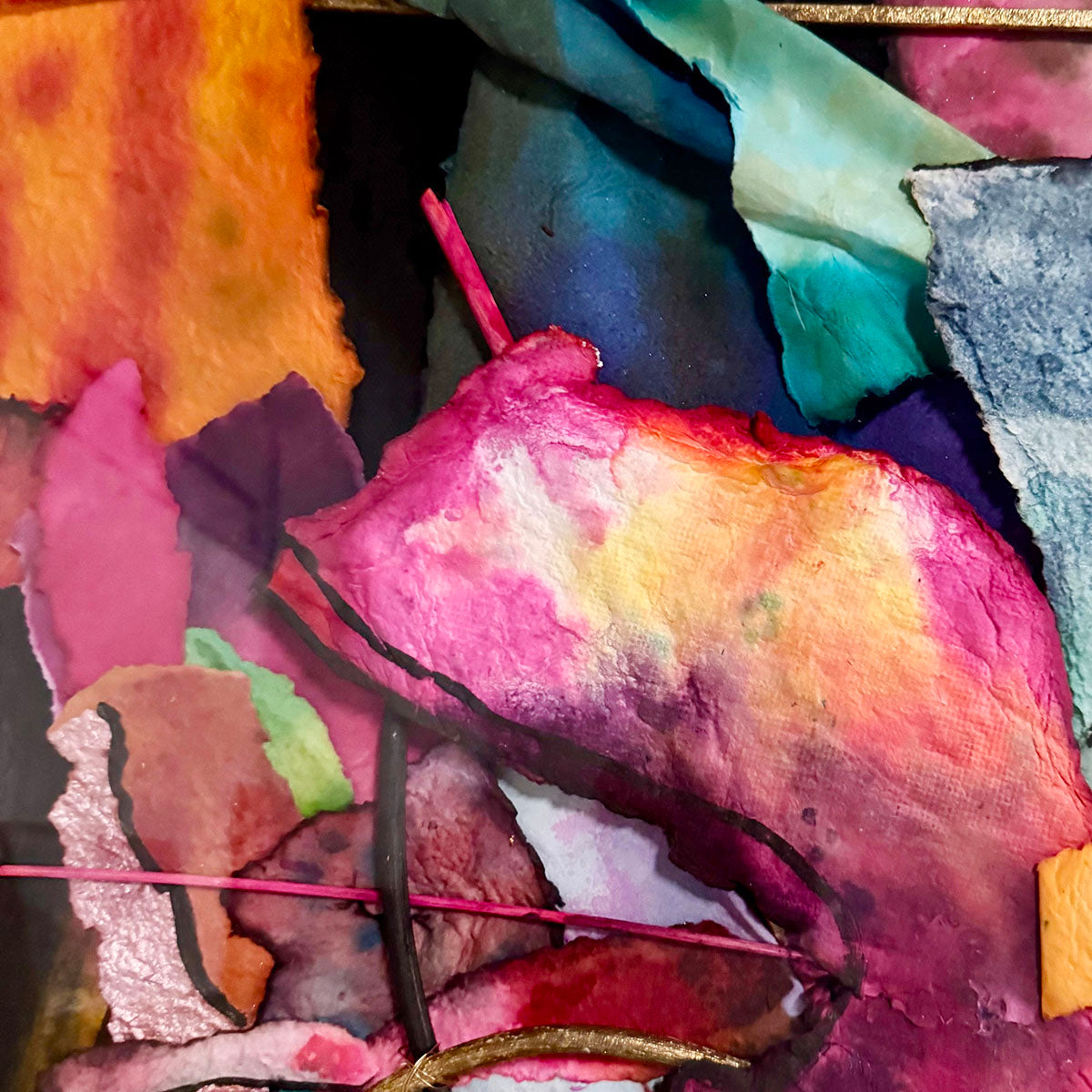 "Rapture #24" Mixed Media Watercolor, Signed