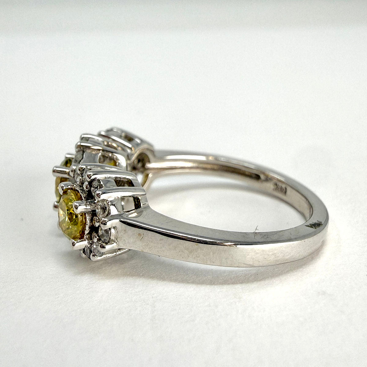 14K White Gold  Diamond Ring