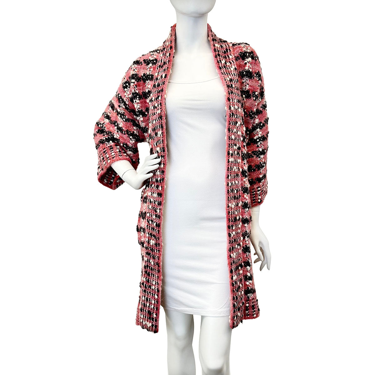Chanel 2015 3/4 Sleeve Wool Coat
