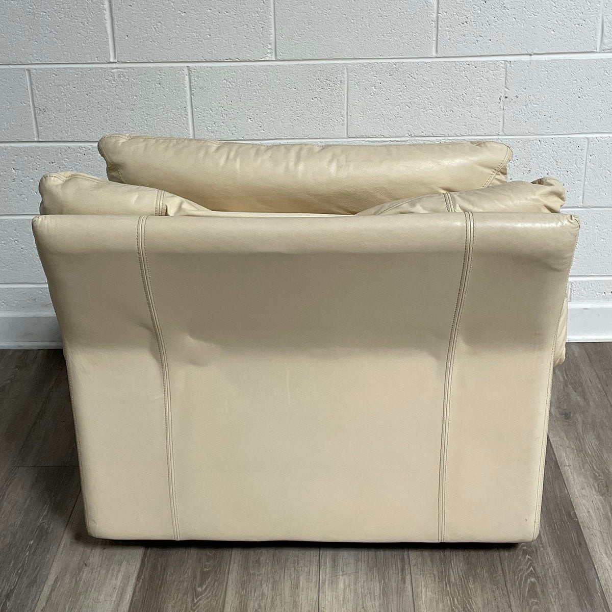 Cream Leather Chair