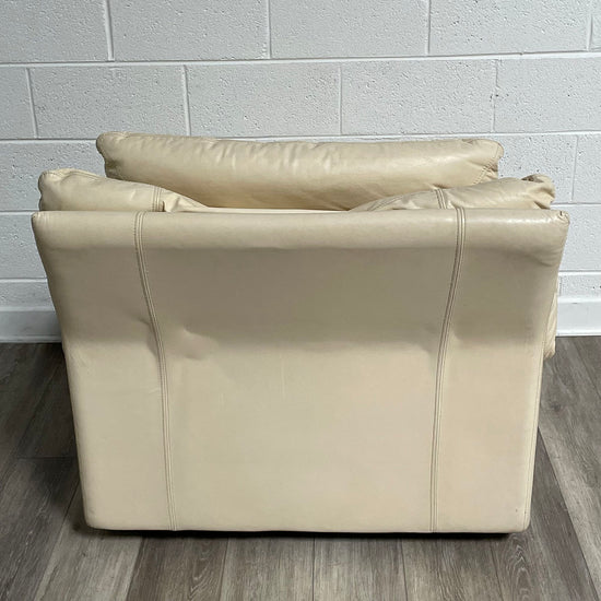 Cream Leather Chair