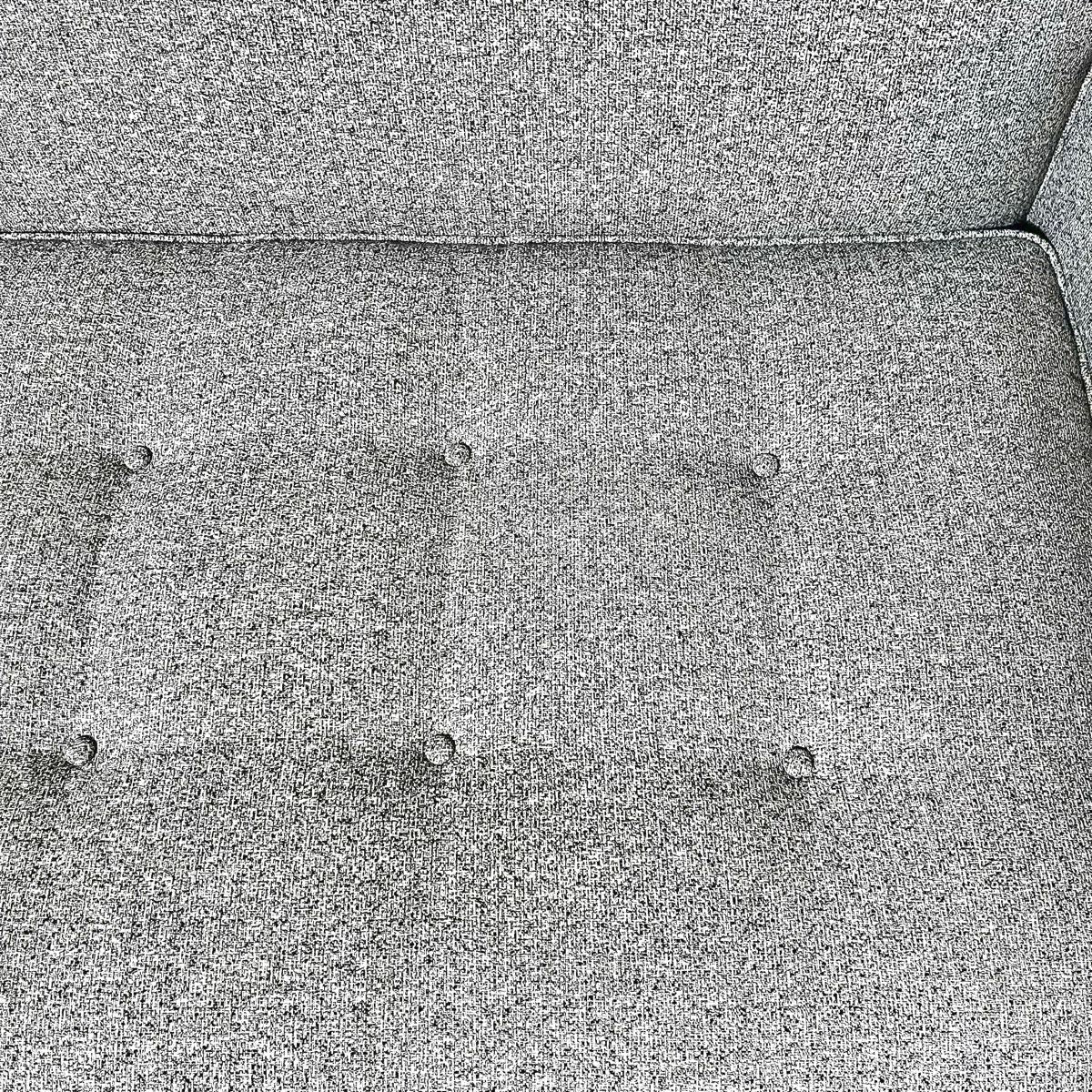Sofa with Button Tufted Seat Cushions and Piped Edging