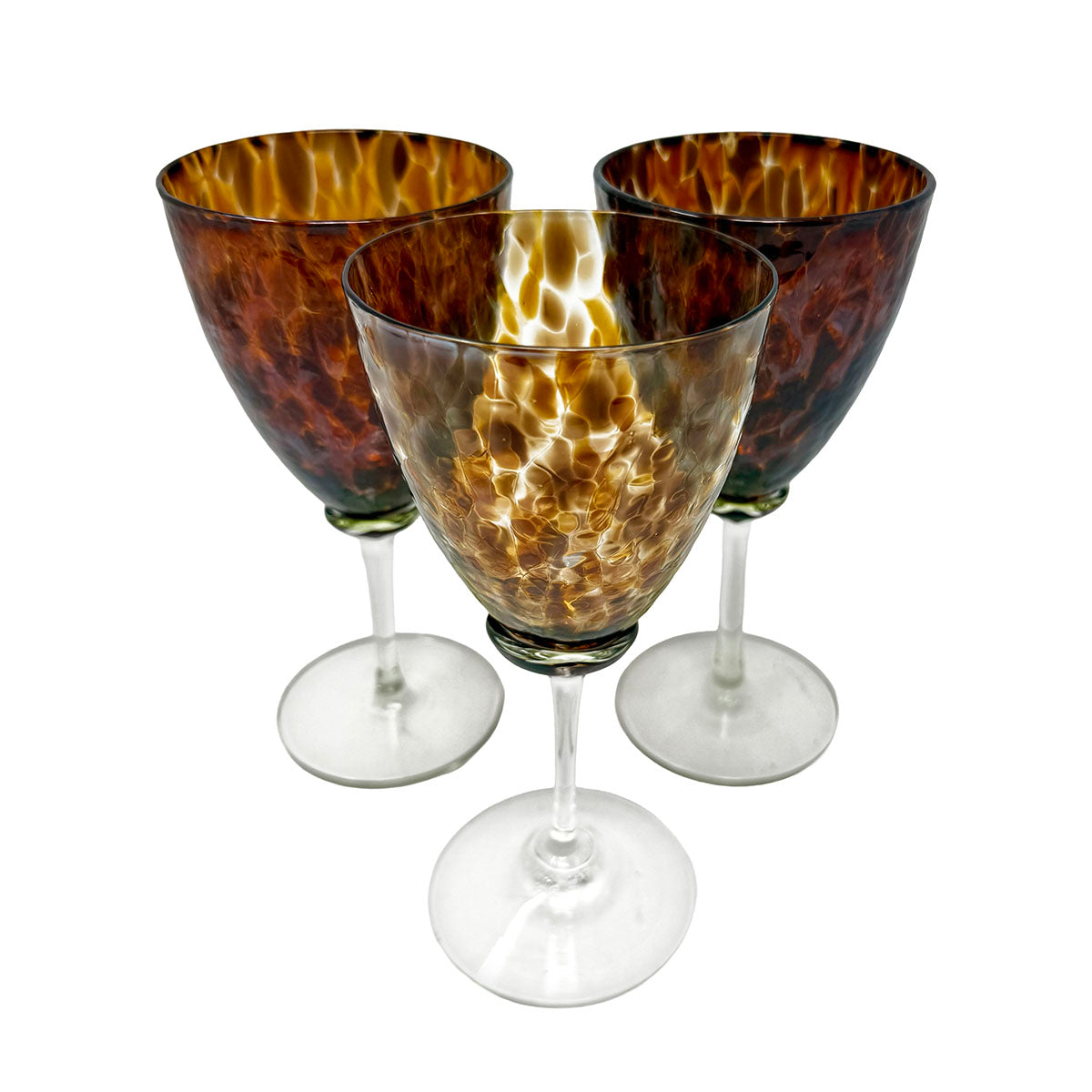 Set of 6 Gilmor Tortoise Wine Glasses