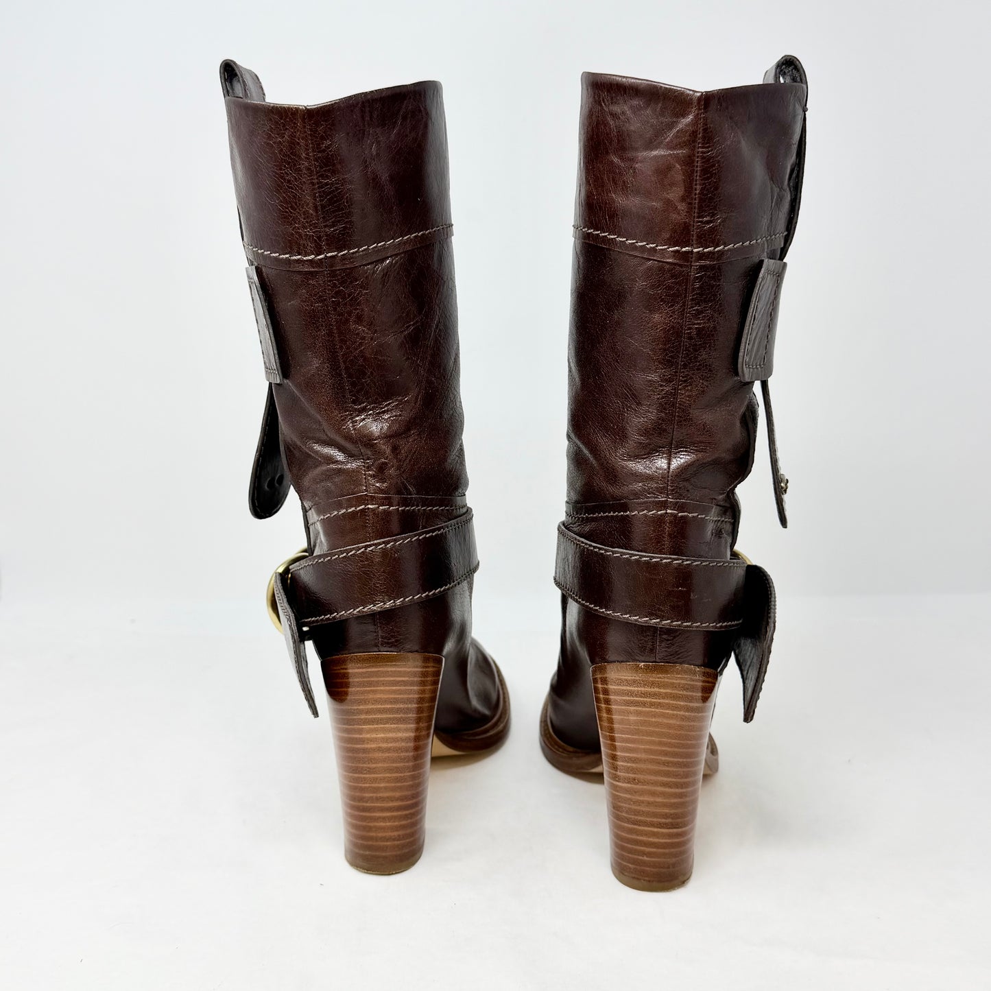 Chloe Wing Calf Boots