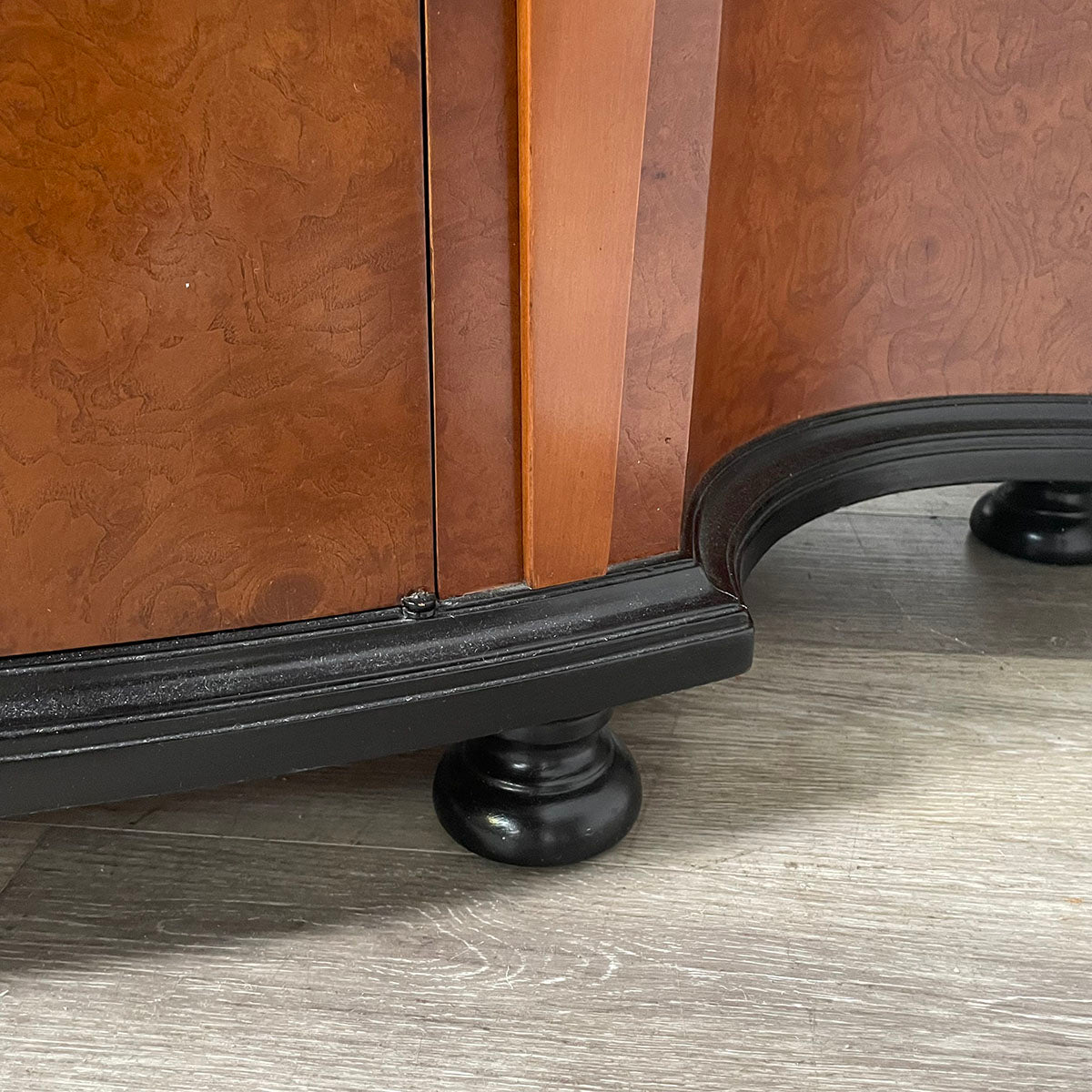 Curved Front Wood Sideboard