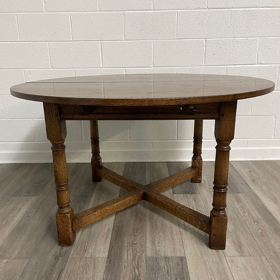 Round Expandable Dining Table