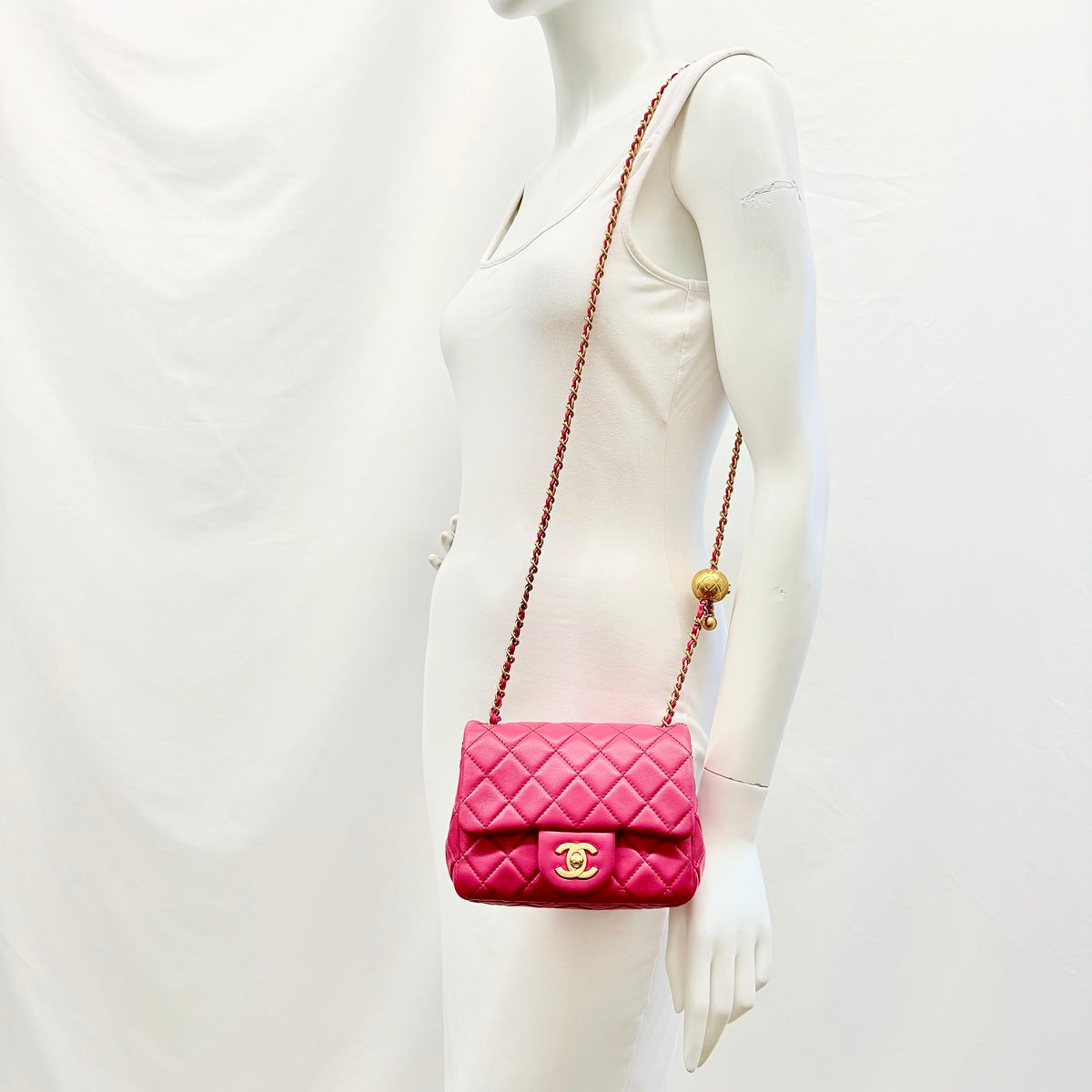 Chanel Mini Square Pearl Crush Bag