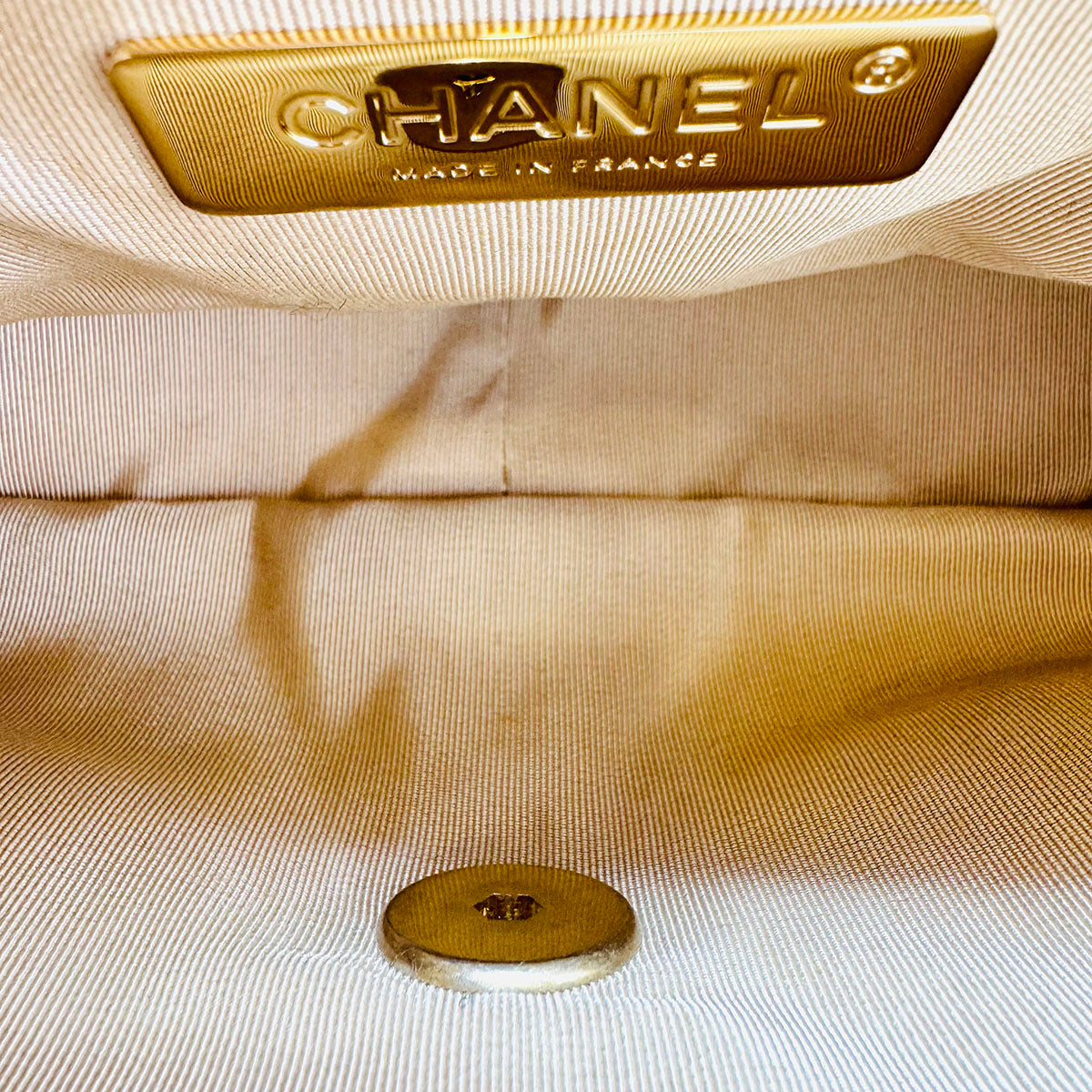 Chanel Gold 19 Flap Bag