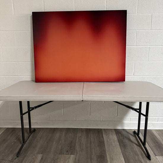 "Red Stand of Trees" Painting 1998 Signed on Back