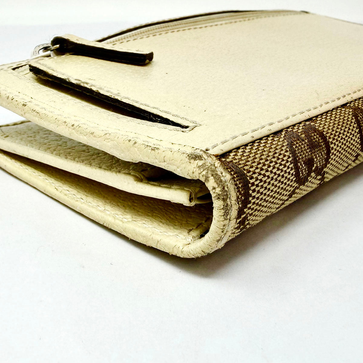 Gucci Monogram  Web Continental Bi-fold Wallet