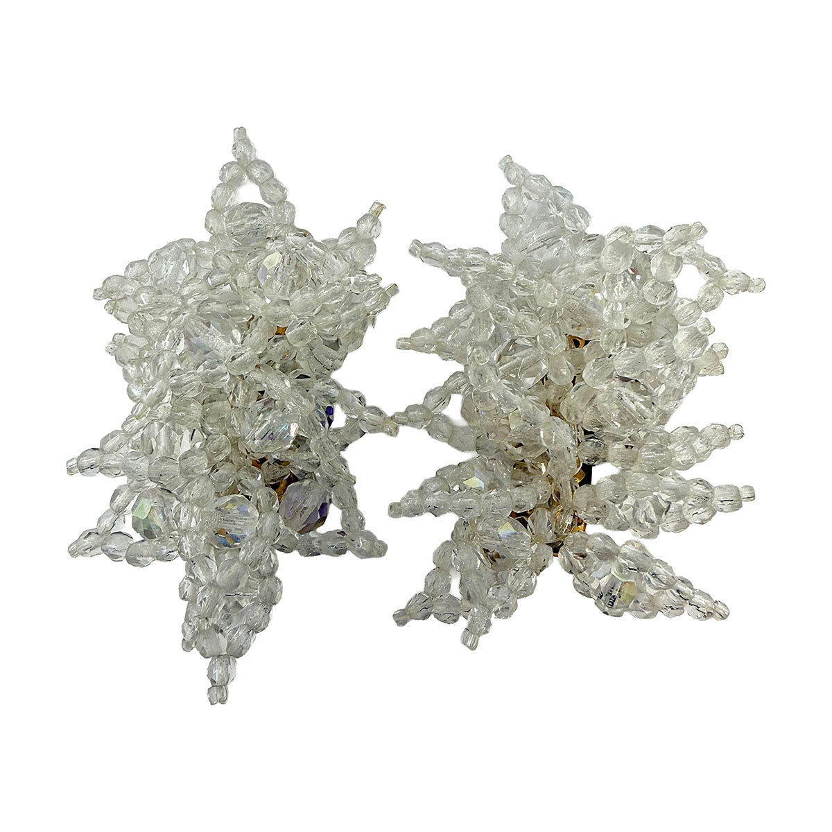 Coppola e Toppo Clear Beaded and Tiered Earrings