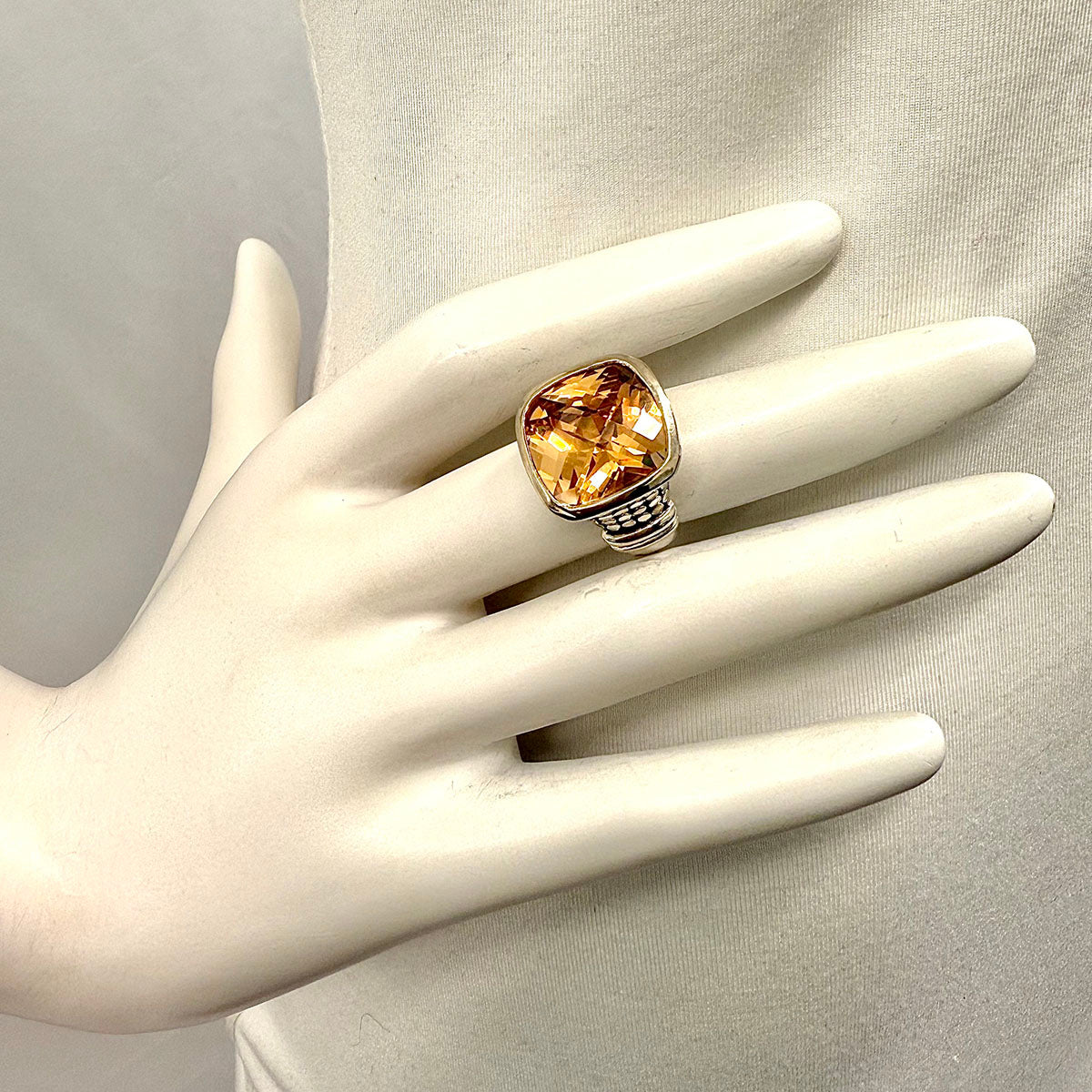 Lagos Caviar Glacier Topaz Ring