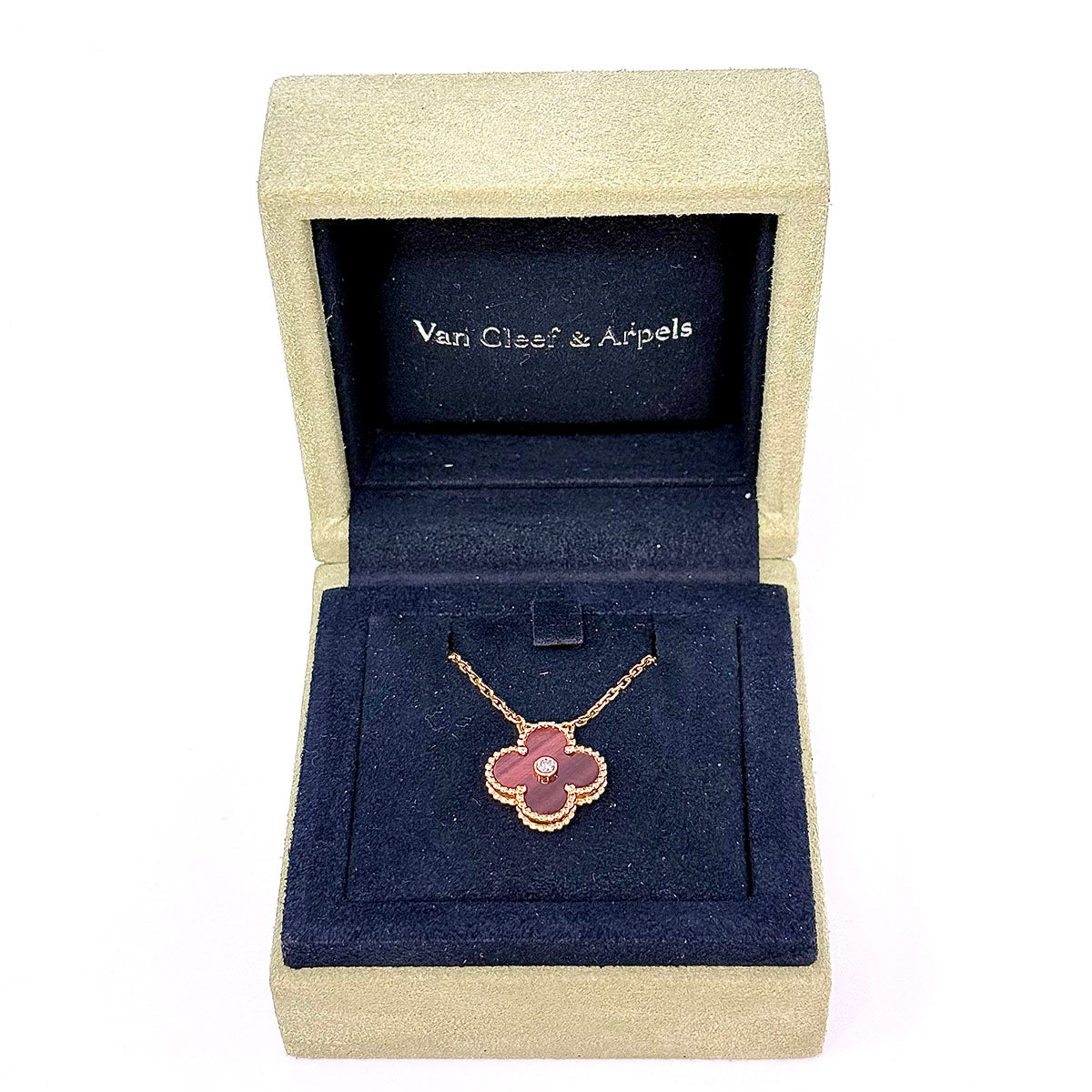 Van Cleef & Arpels Limited Edition Bull's Eye 18K Rose Gold Alhambra Necklace
