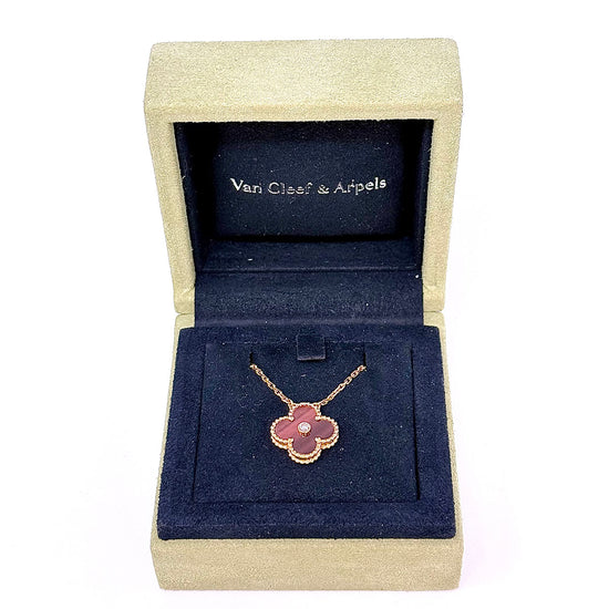 Van Cleef & Arpels Limited Edition Bull's Eye 18K Rose Gold Alhambra Necklace