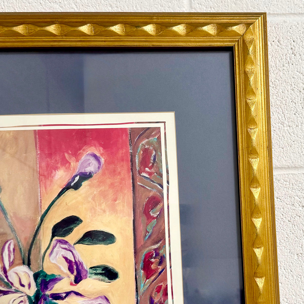 Still Life Print with Flowers & Chair