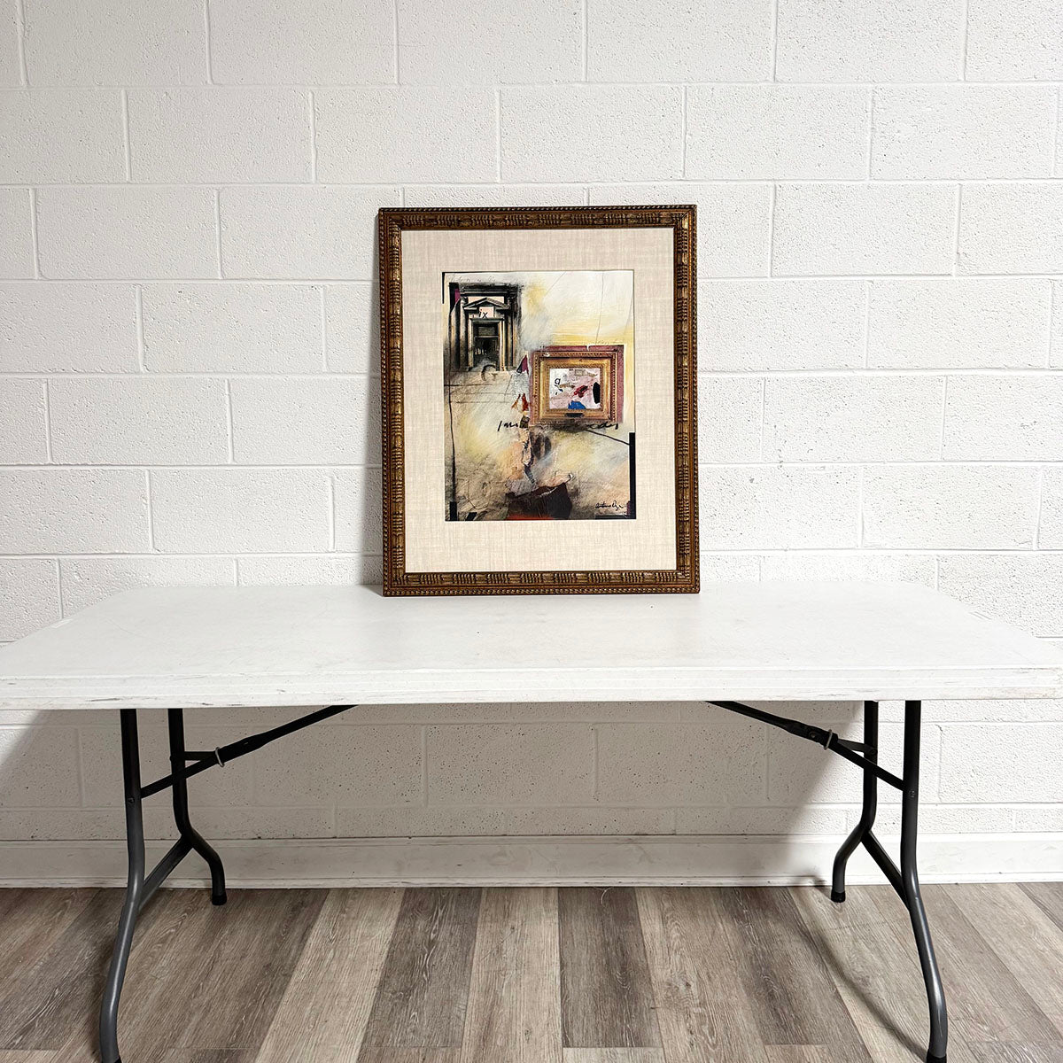 "Mixed Media featuring Architectural Elements" Signed