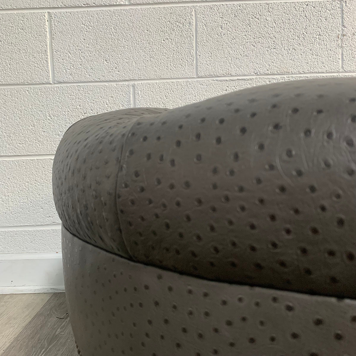 Polkadot Ottoman on Wheels