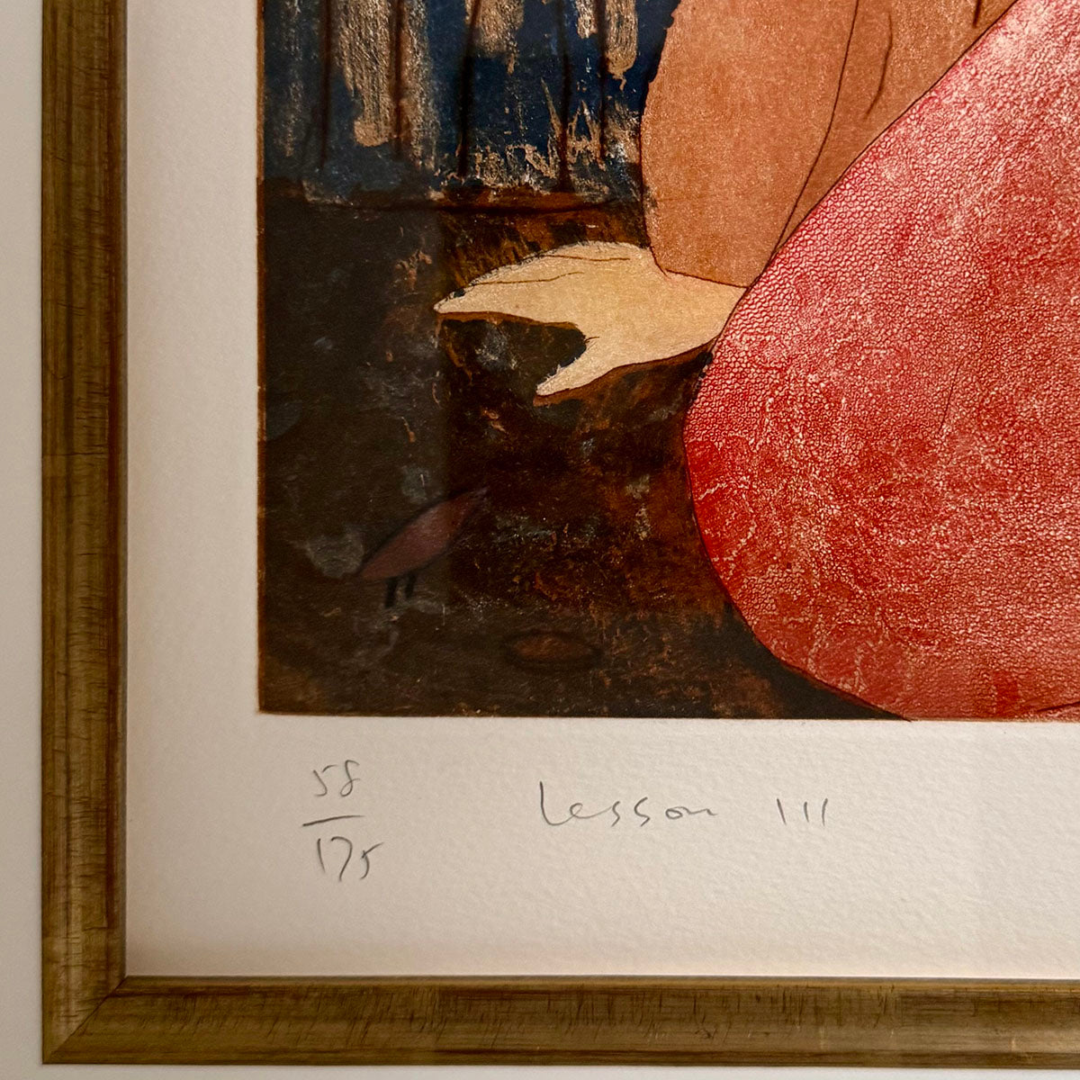 "Lesson III" Etching Aquatint 58/175 Signed