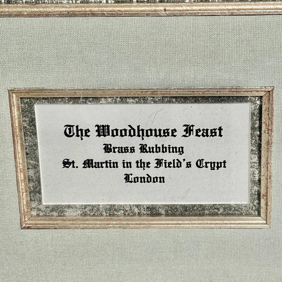 "The Woodhouse Feast" Brass Rubbing