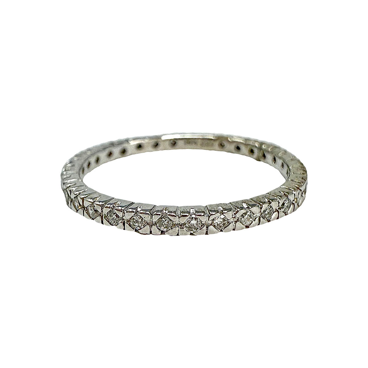 14K White Gold  Diamond Eternity Ring