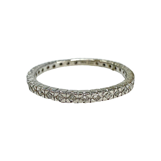 14K White Gold  Diamond Eternity Ring
