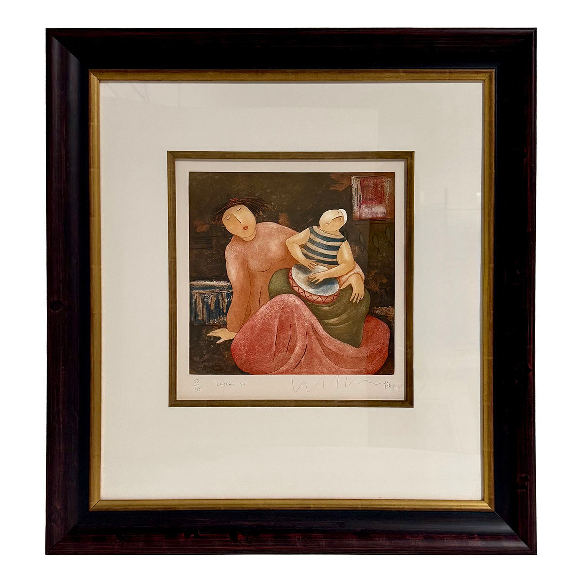 "Lesson III" Etching Aquatint 58/175 Signed