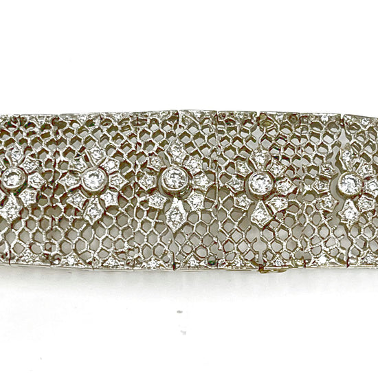 Le Vian Filigree 18K White Gold Bracelet with Diamonds