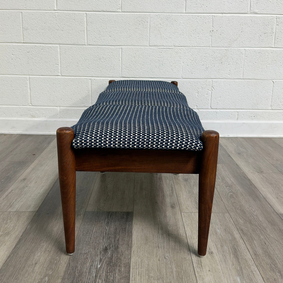 Navy Upholstered Bench