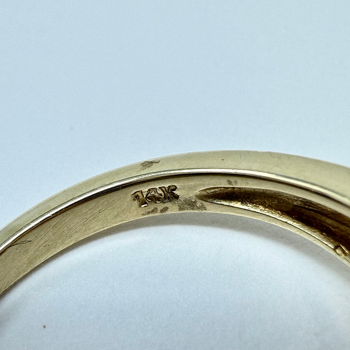 14K Gold Diamond Crossover Ring