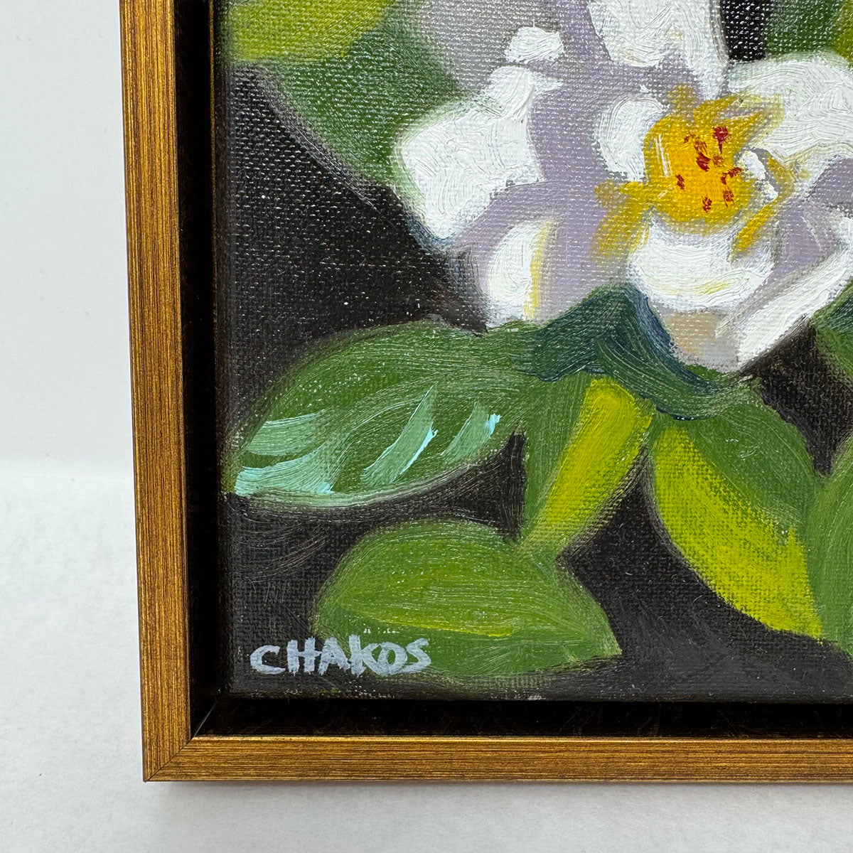 "White Gardenias" Painting Signed