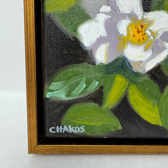 "White Gardenias" Painting Signed