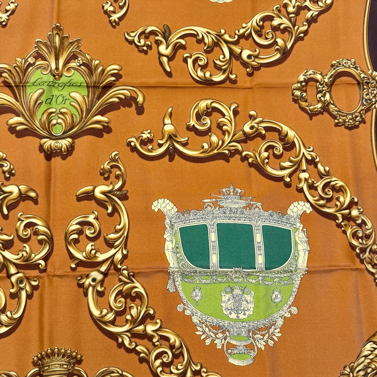 Hermes "Carrosses d'Or"  Scarf