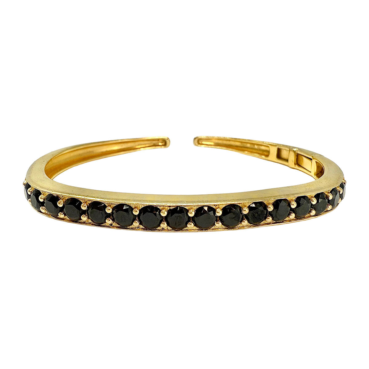 18K Gold Cuff Bracelet with Spinel