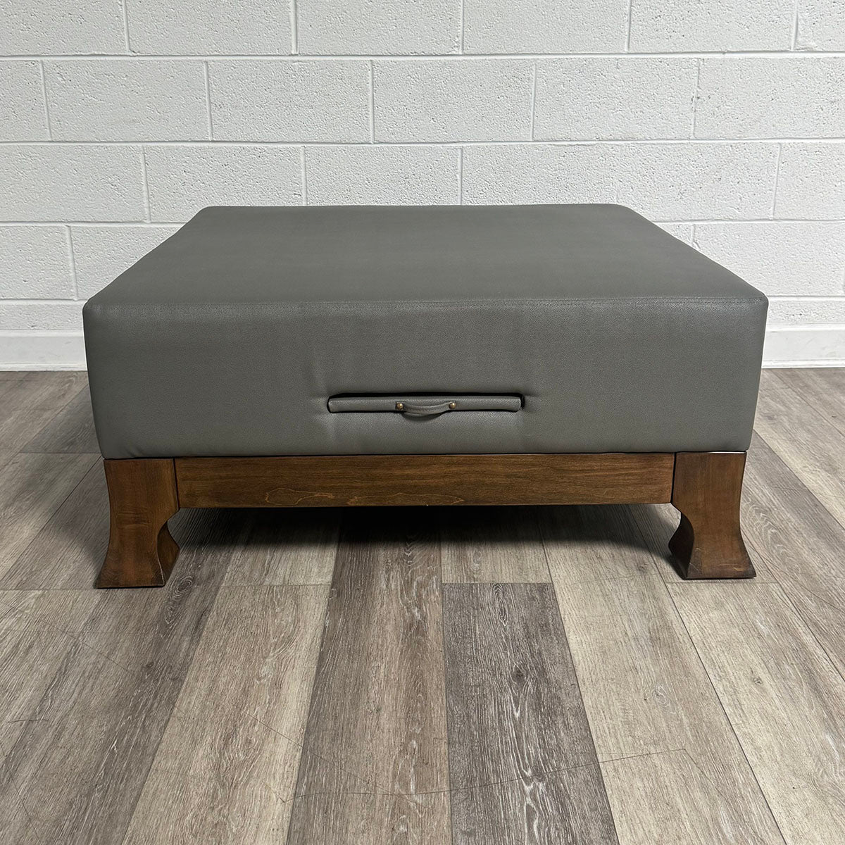 Leather Ottoman
