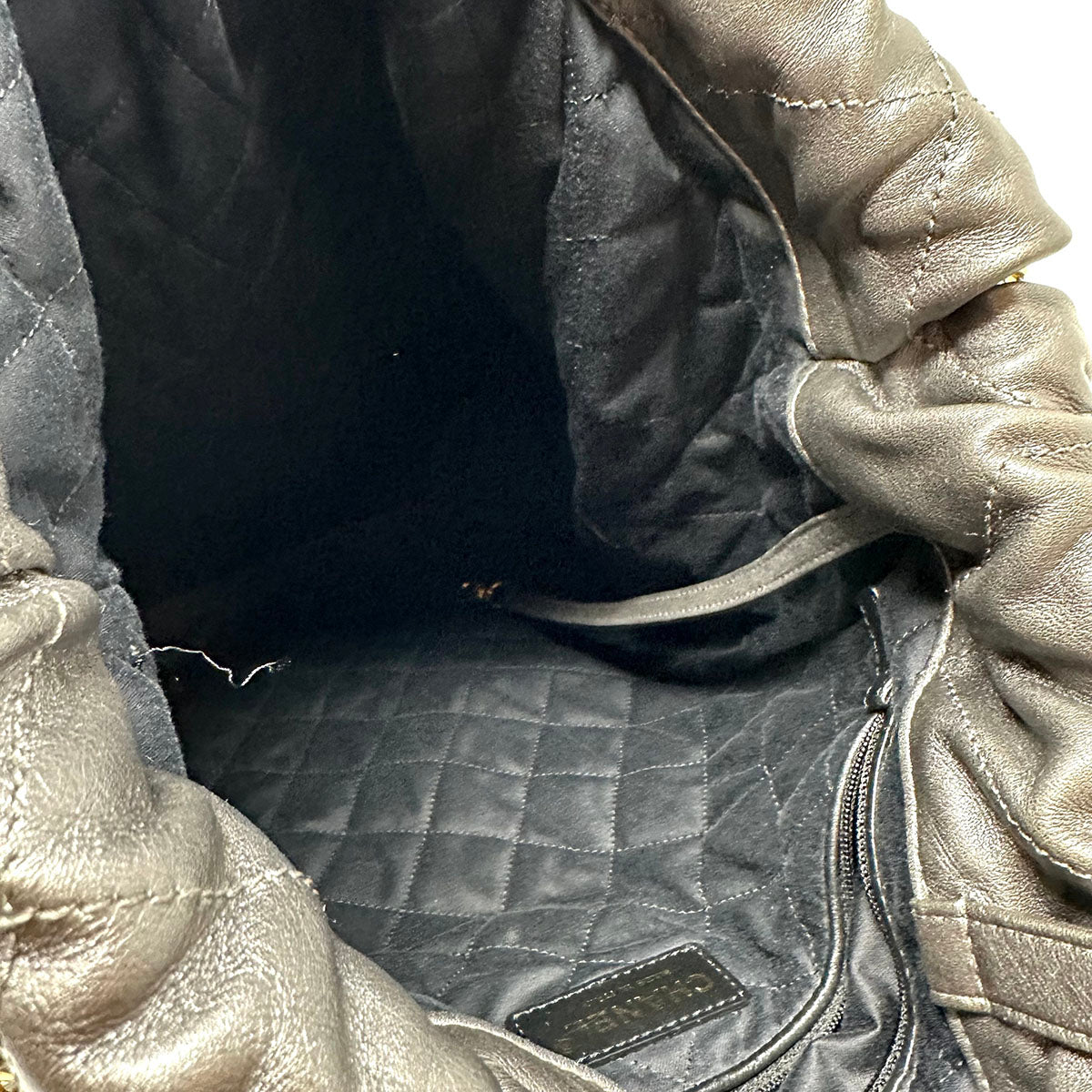Chanel Shiny Calfskin Quilted 22 Backpack