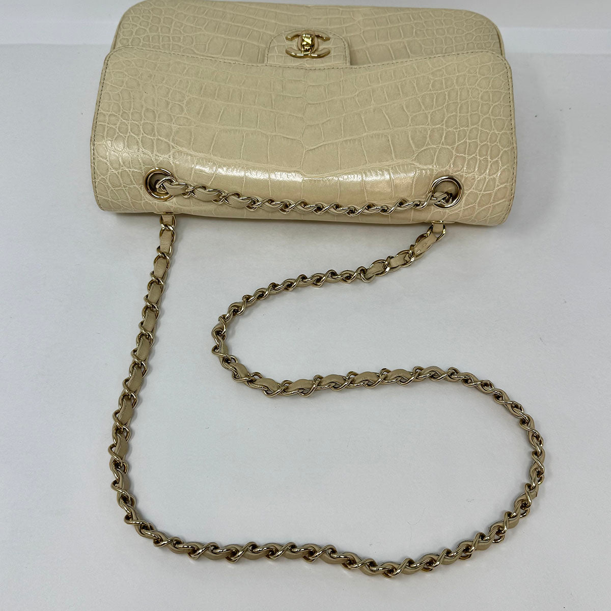 Chanel Medium Alligator Classic Double Flap Bag